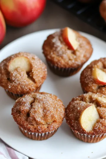 Mini Gluten-Free Vegan Apple Muffins