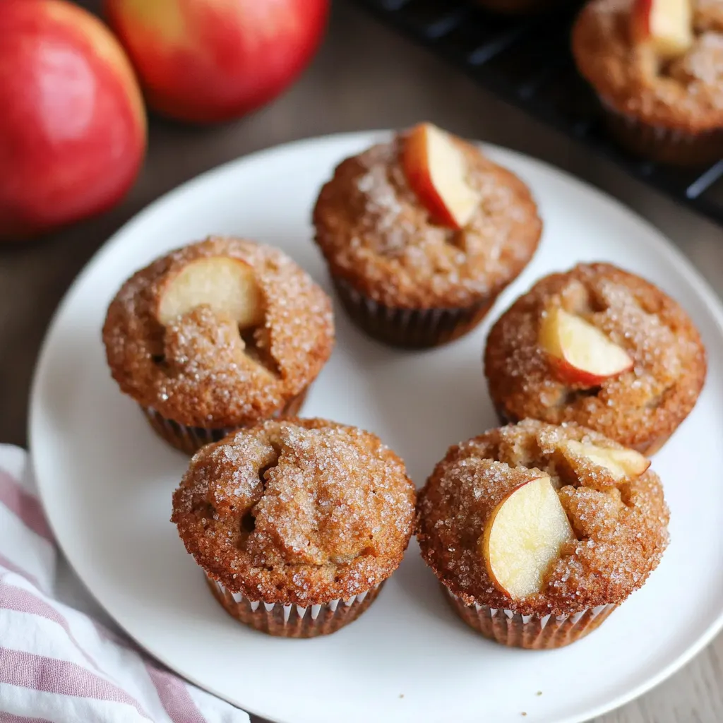 Mini Gluten-Free Vegan Apple Muffins
