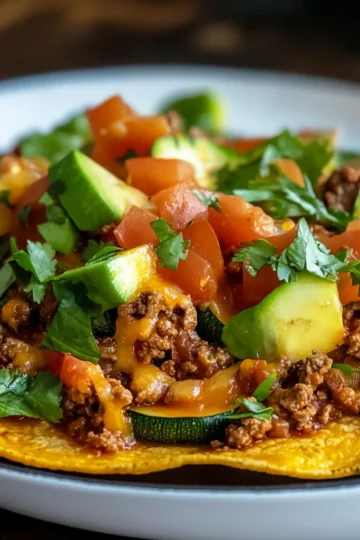 One-Pan Taco Zucchini Skillet