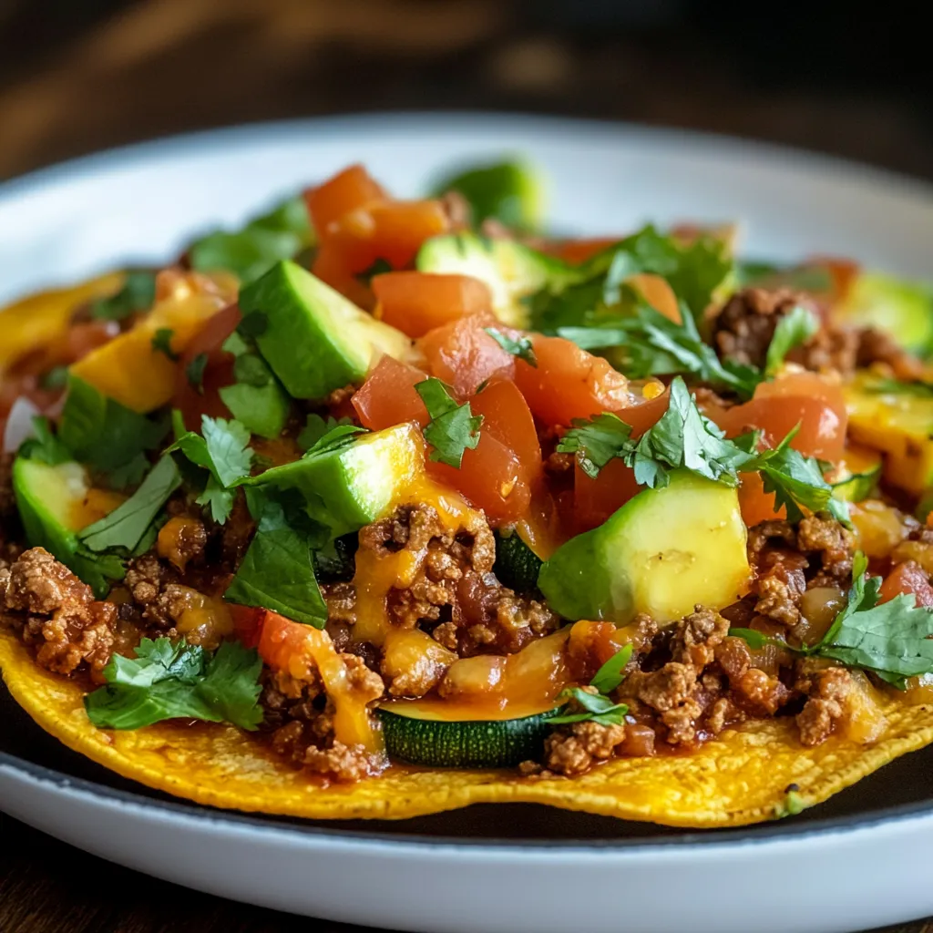 One-Pan Taco Zucchini Skillet