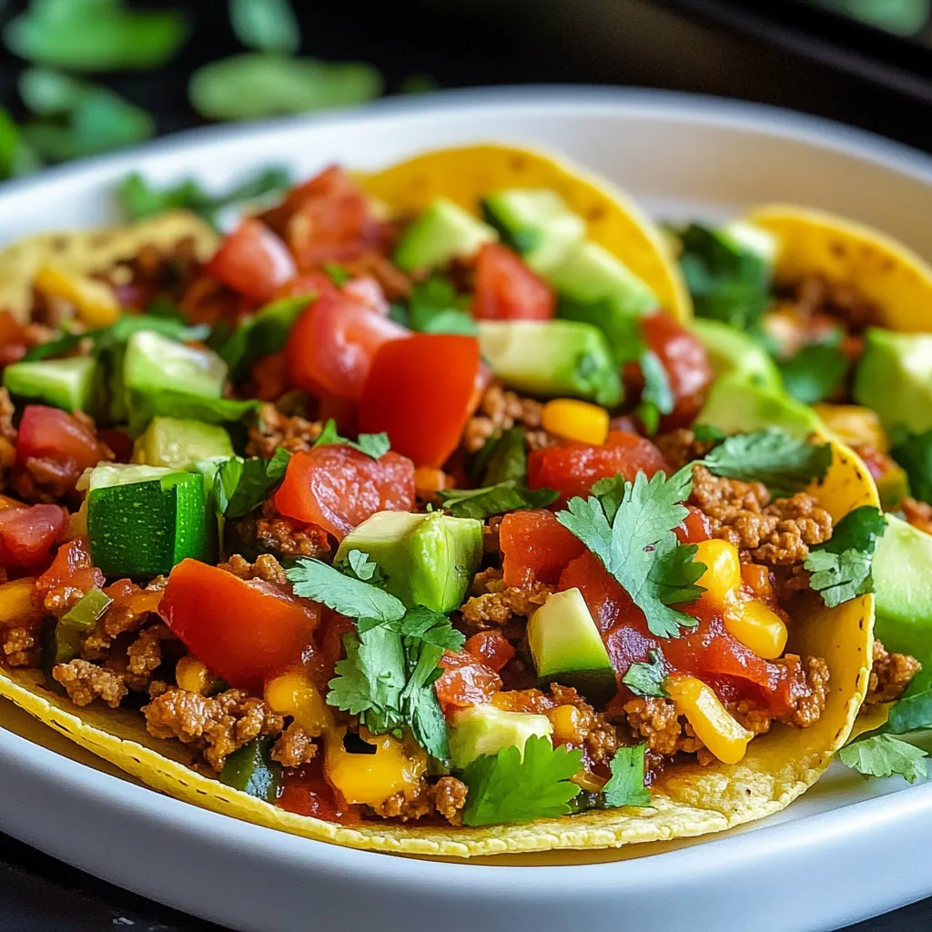 One-Pan Taco Zucchini Skillet