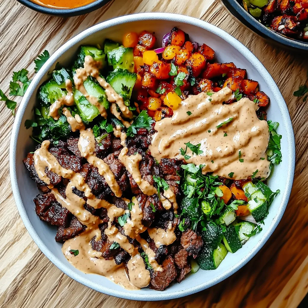 Beef and Veggie Bowls with Comeback Sauce