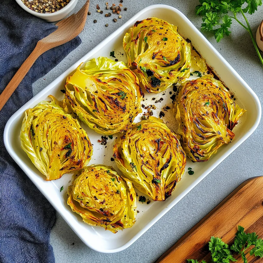 Oven Roasted Cabbage Steaks Recipe