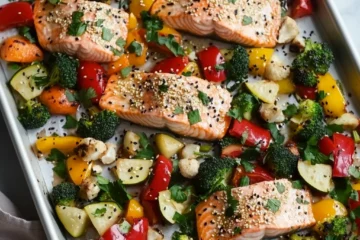 Sheet Pan Miso Salmon and Vegetables