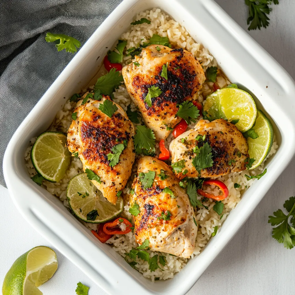 Coconut Lime Chicken Skillet