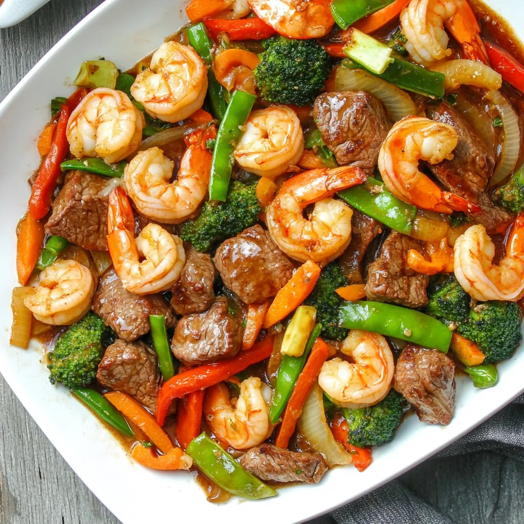 High-Protein Steak and Shrimp Stir-Fry
