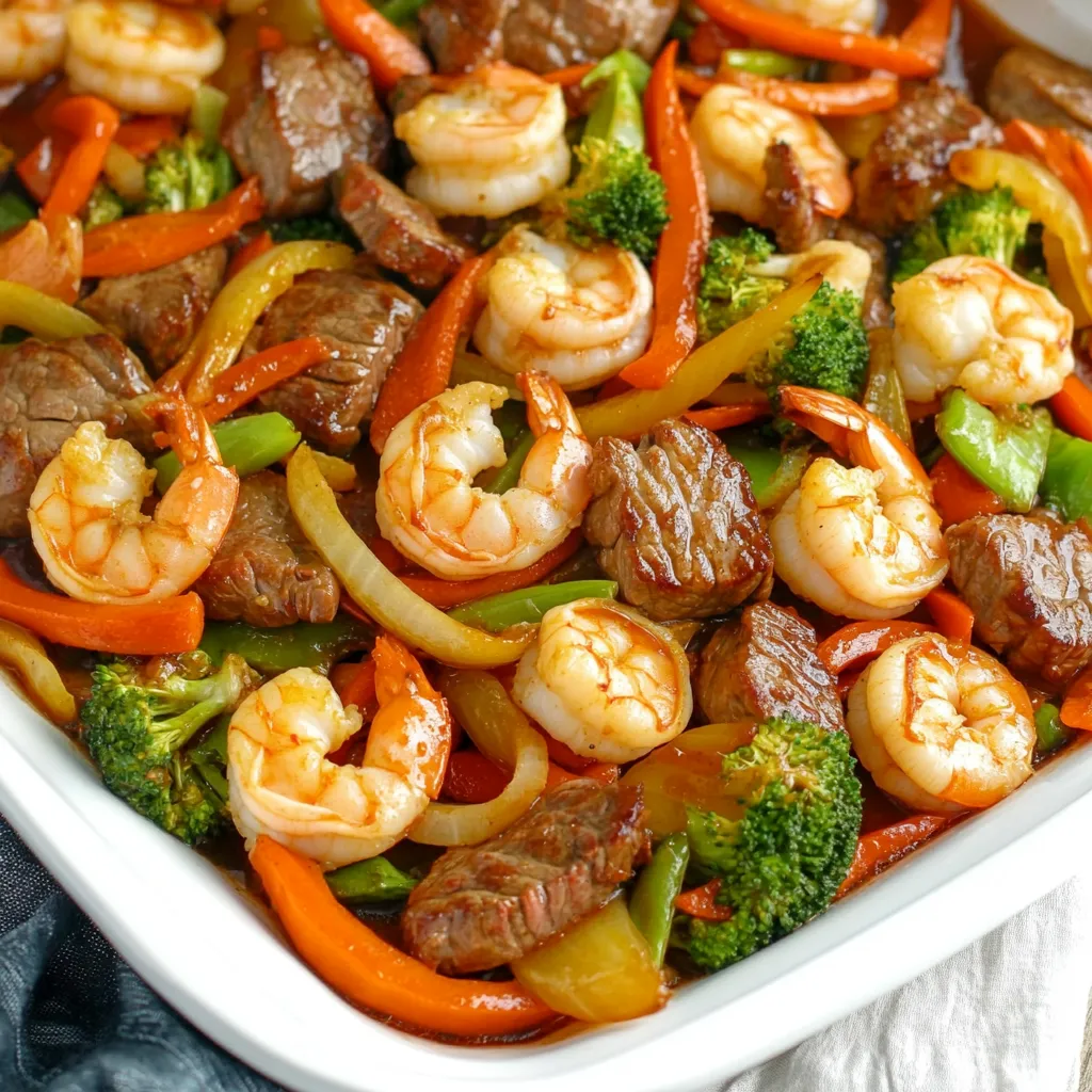 High-Protein Steak and Shrimp Stir-Fry
