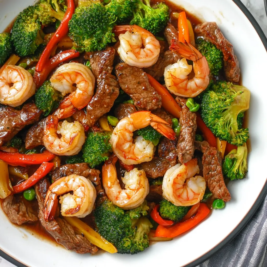 High-Protein Steak and Shrimp Stir-Fry