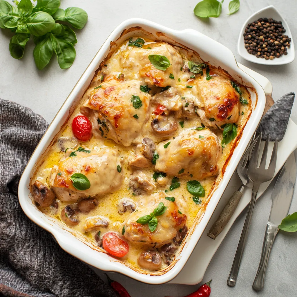 Low Carb Swiss Chicken Casserole