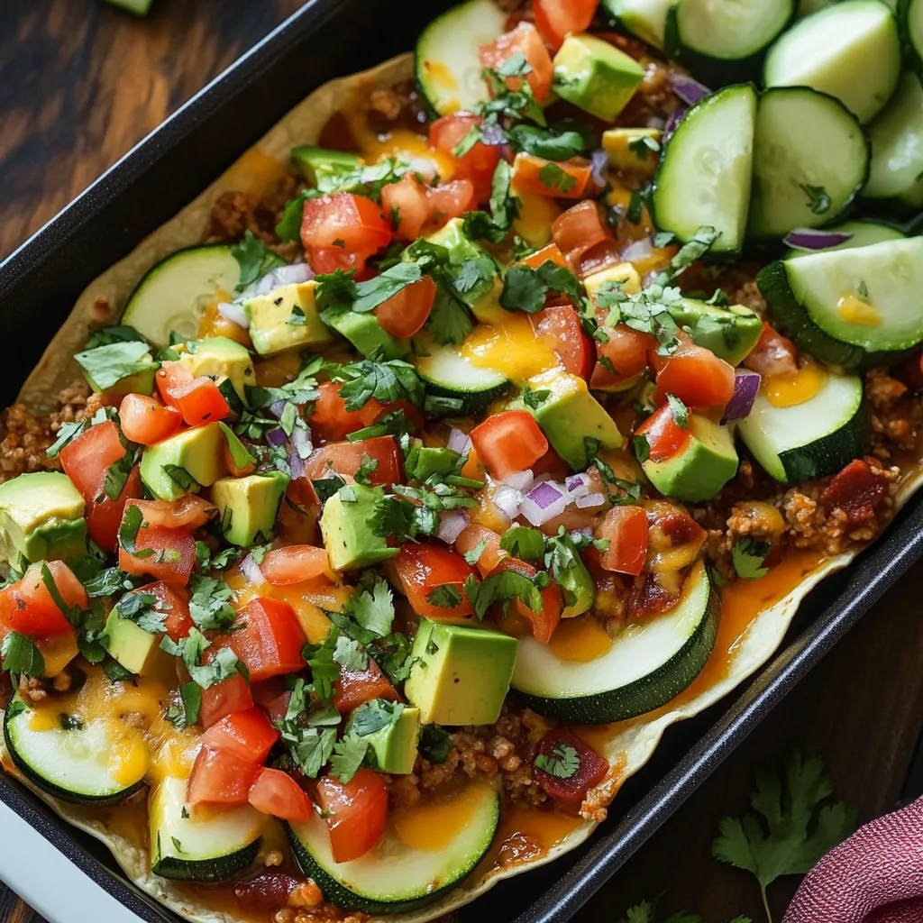One-Pan Taco Zucchini Skillet