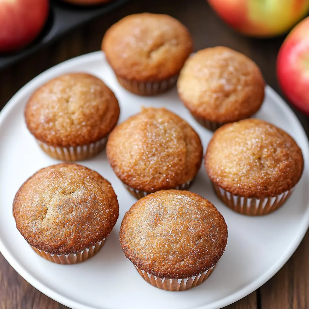 Mini Gluten-Free Vegan Apple Muffins