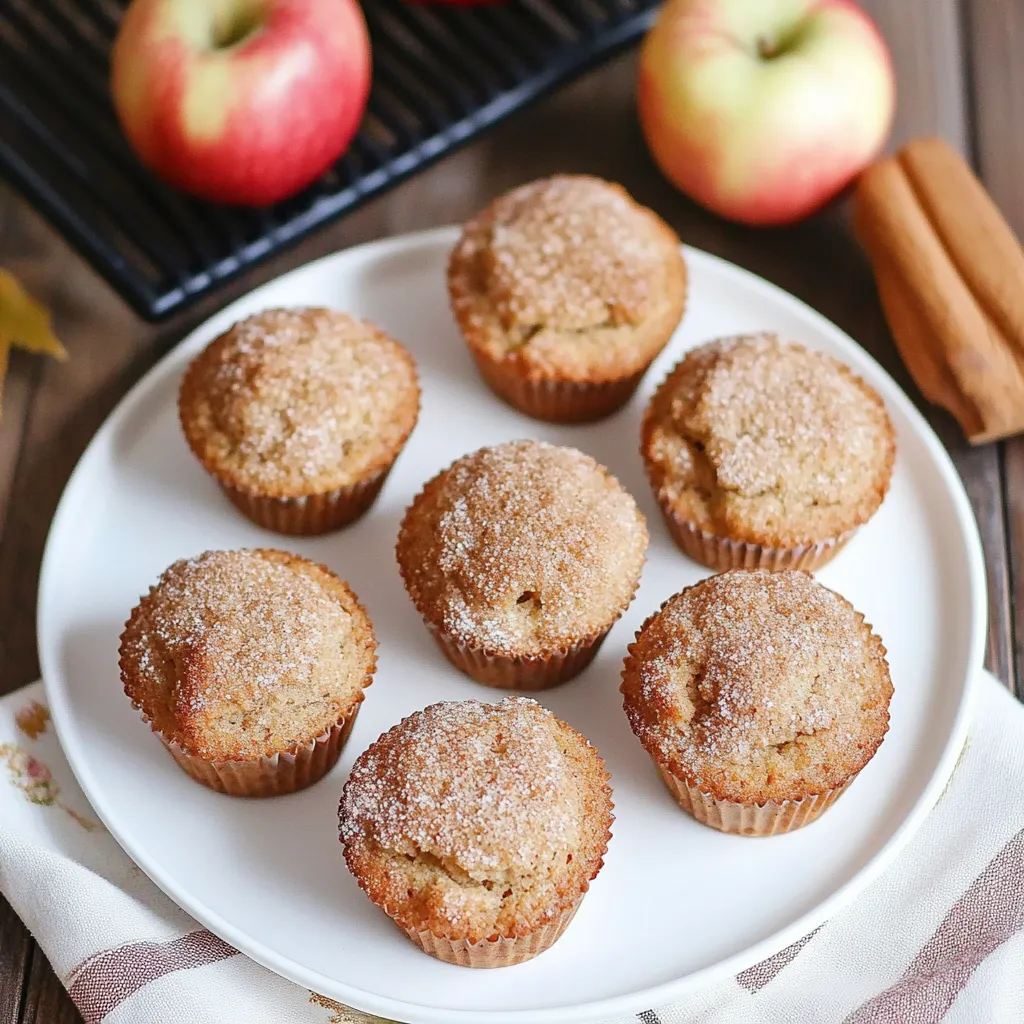 Mini Gluten-Free Vegan Apple Muffins