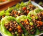 Asian-Style Ground Beef Lettuce Wraps Recipe