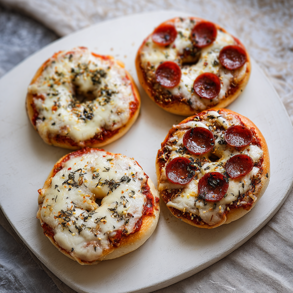 Air Fryer Bagel Pizzas Recipe