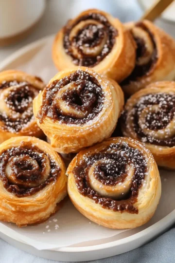 Air Fryer Nutella Pastry Rolls