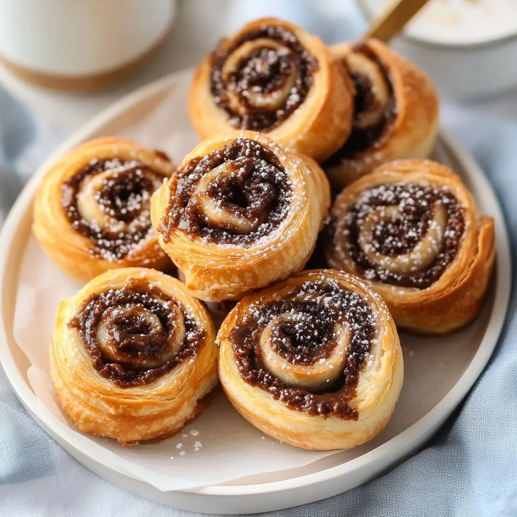 Air Fryer Nutella Pastry Rolls