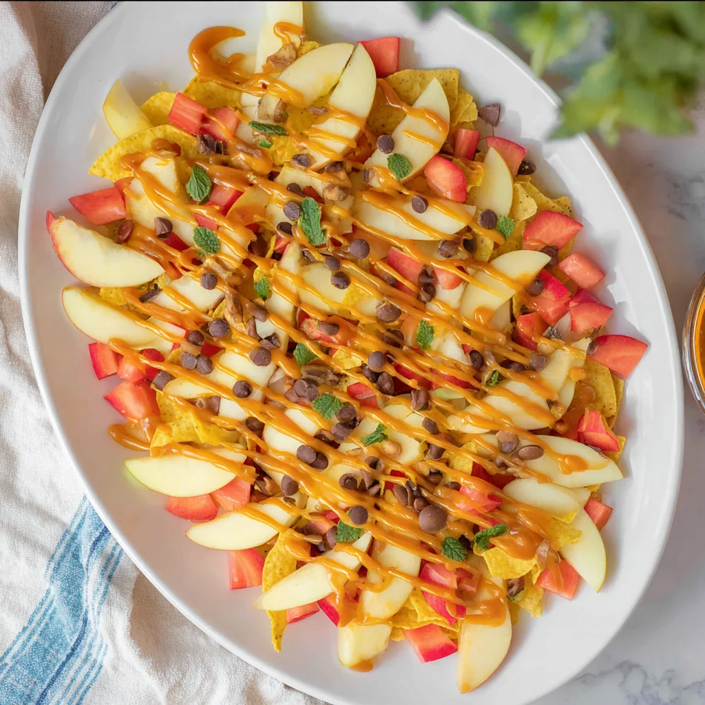 Apple Nachos Peanut Butter