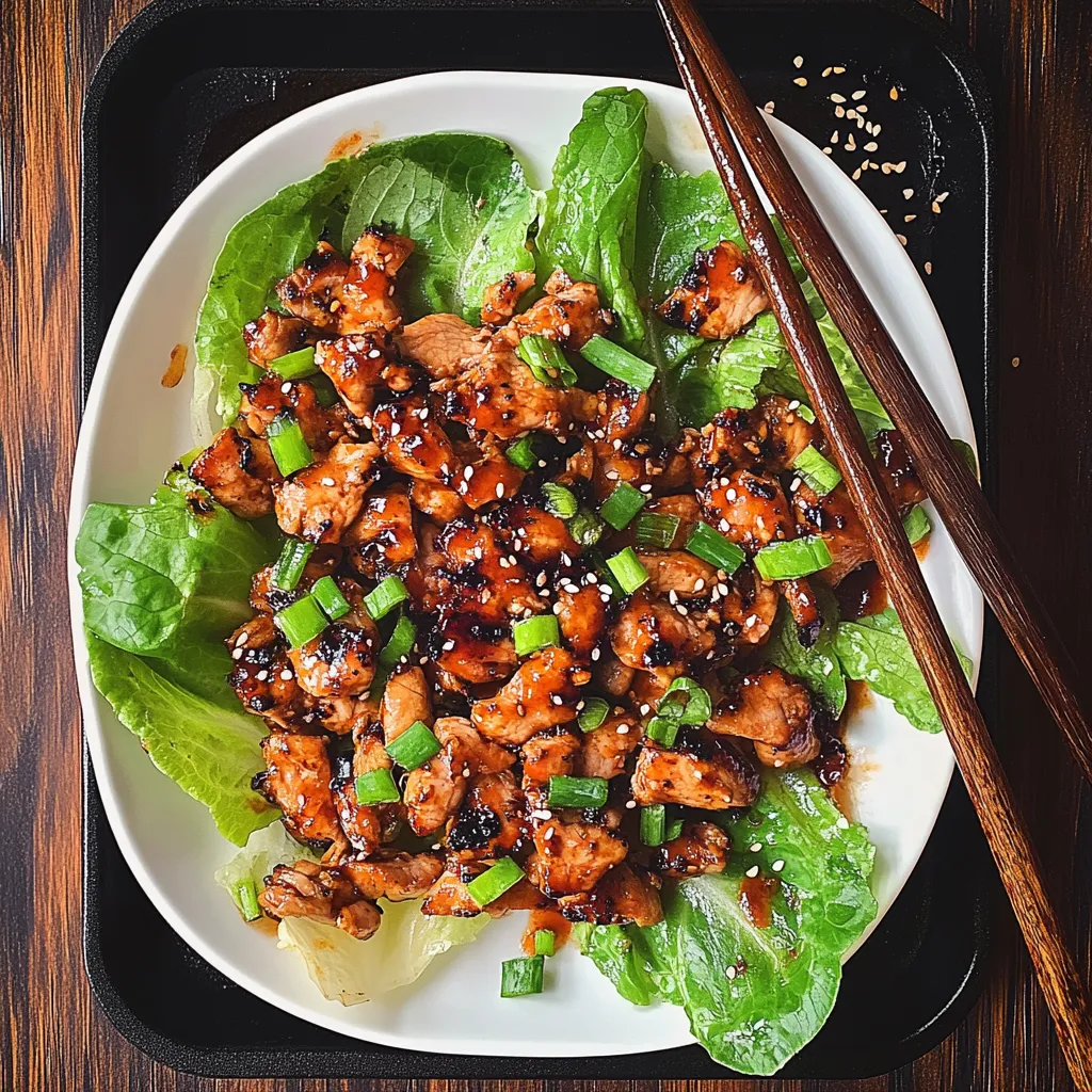Asian Chicken Lettuce Wraps Healthy