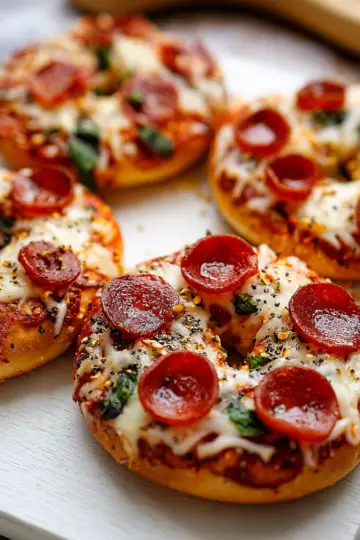 Bagel Pizzas in Air Fryer