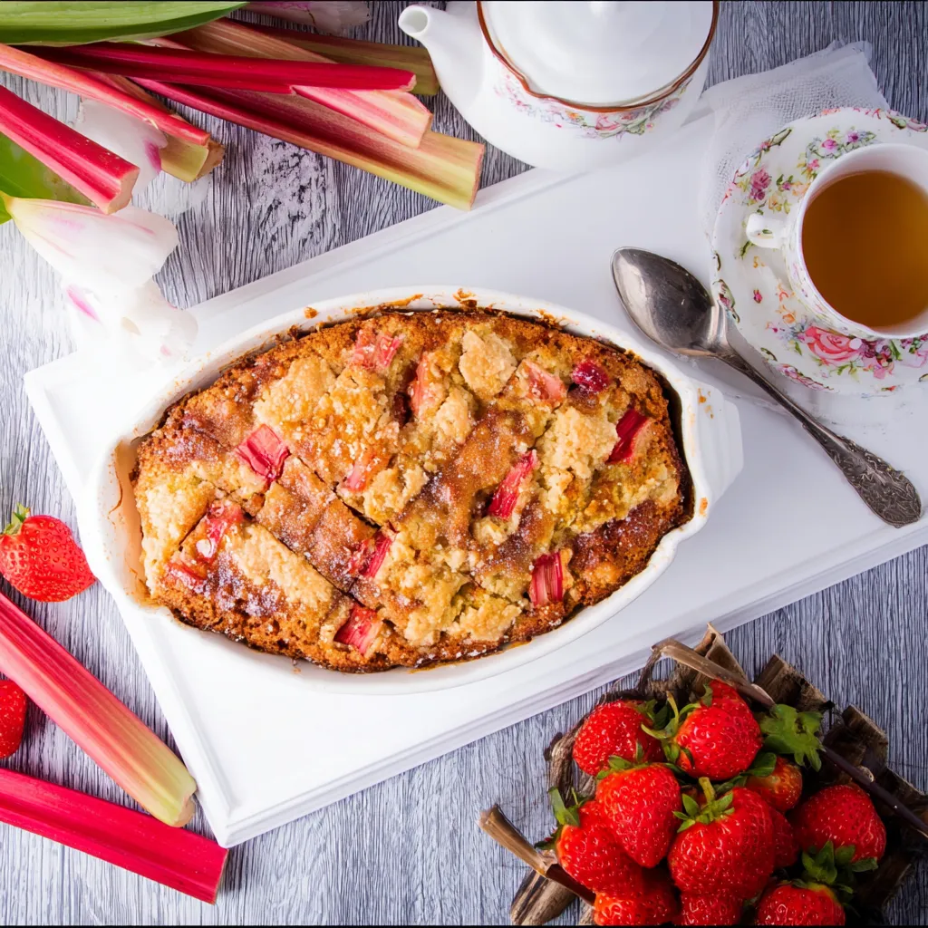 Best Rhubarb Breakfast Cake