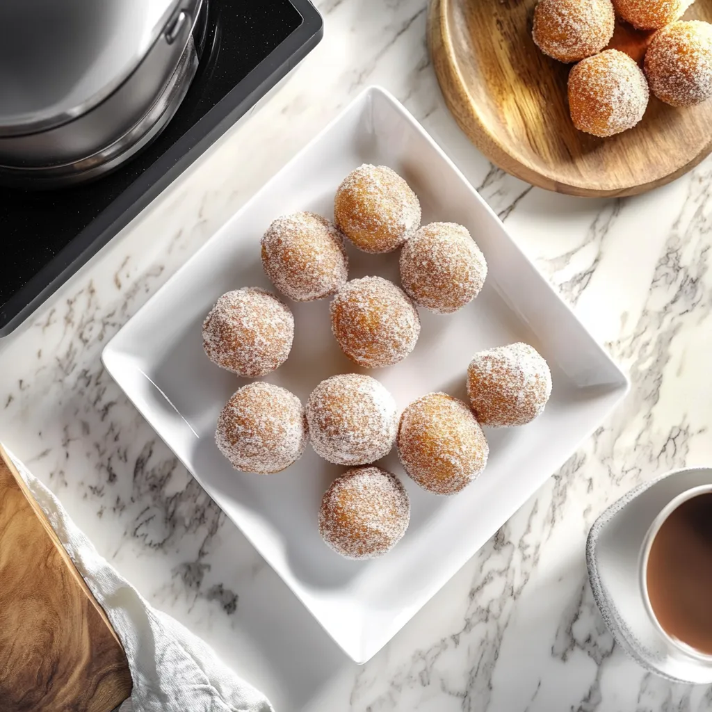 Cinnamon Sugar Donut Holes Air Fryer