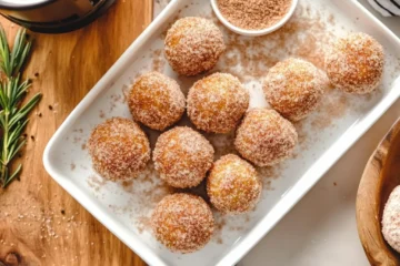 Cinnamon Sugar Donut Holes Fried