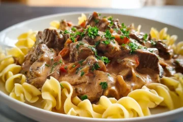 Easy Healthy Beef Stroganoff
