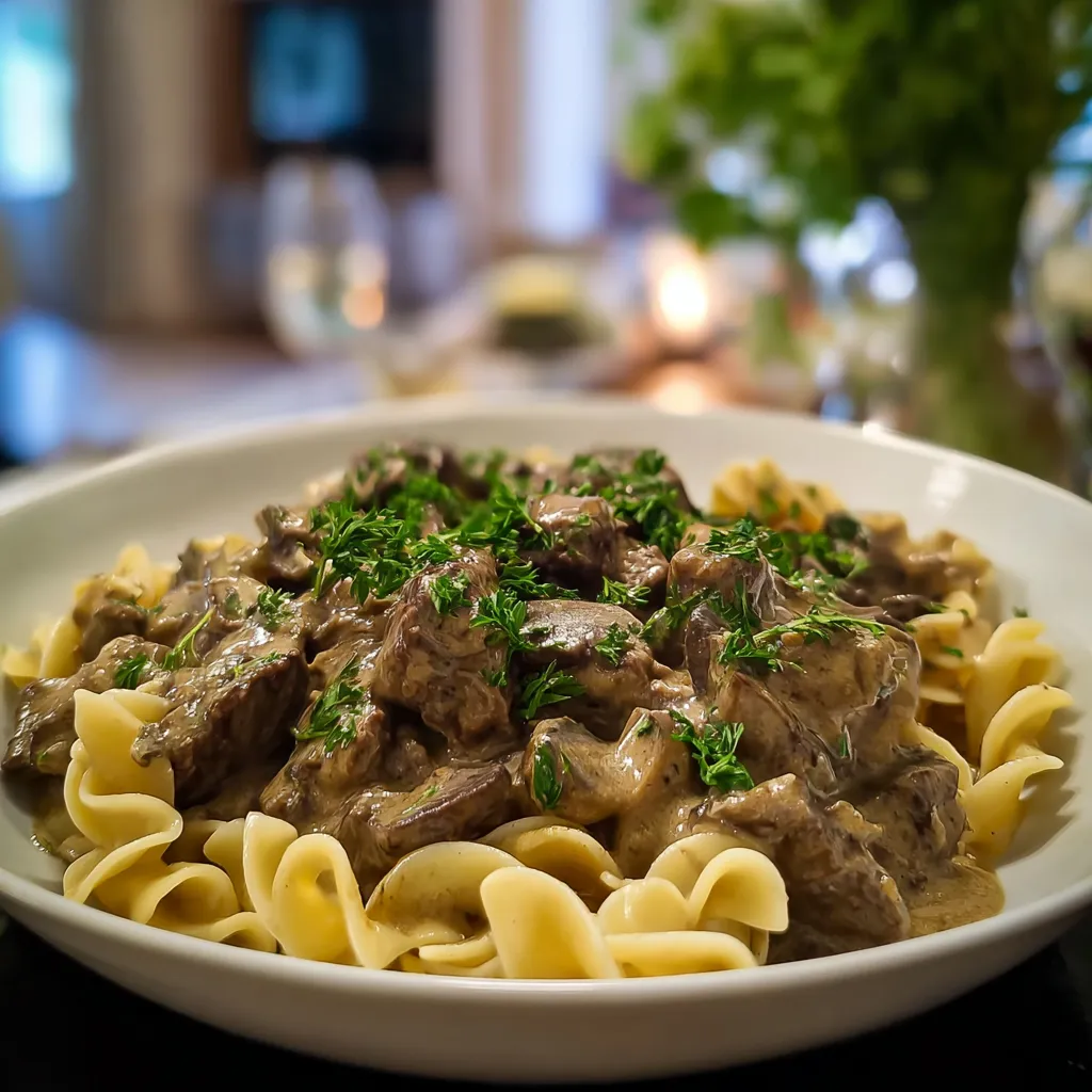 Easy Healthy Beef Stroganoff Recipe