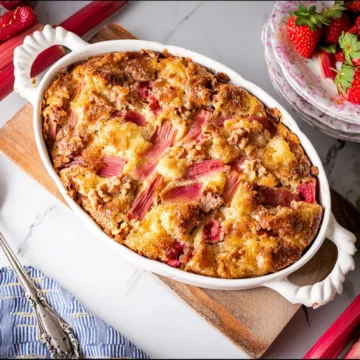 Easy Rhubarb Breakfast Cake