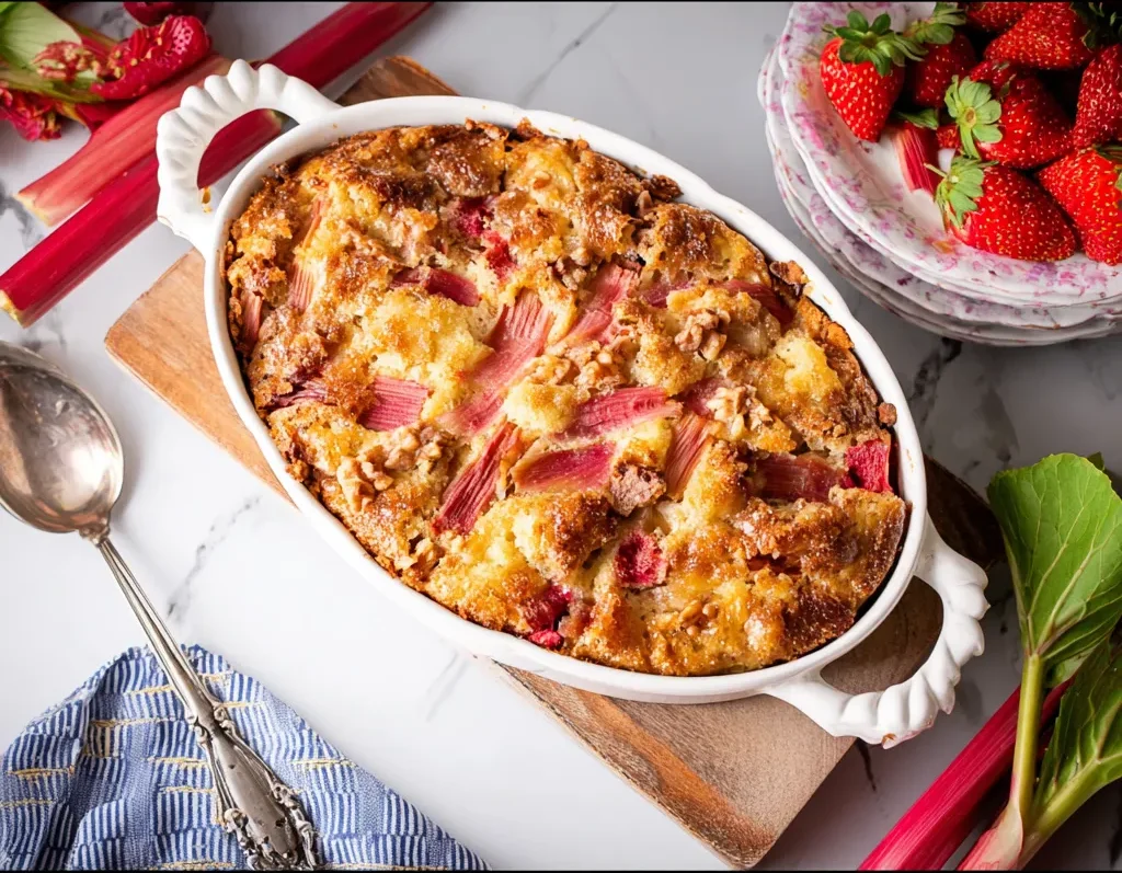 Easy Rhubarb Breakfast Cake