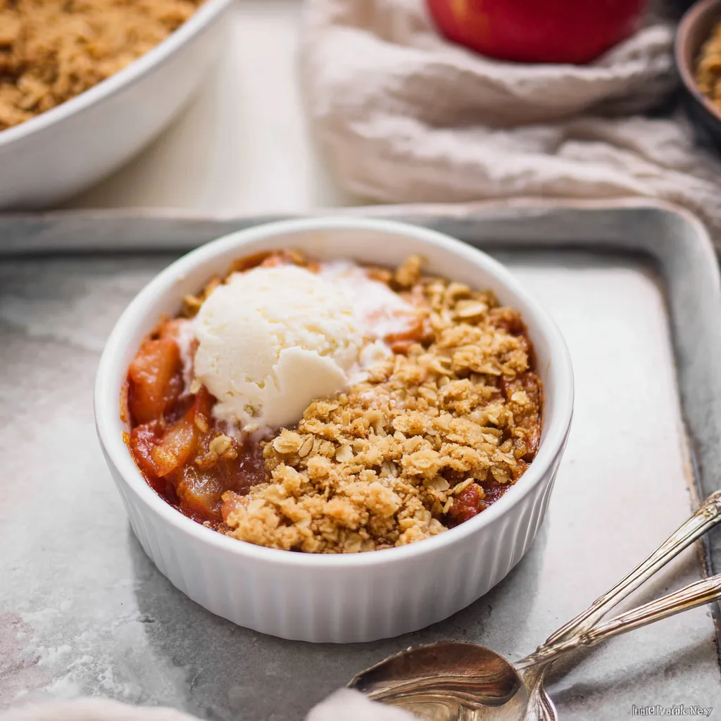 Easy Rhubarb Crisp Healthy