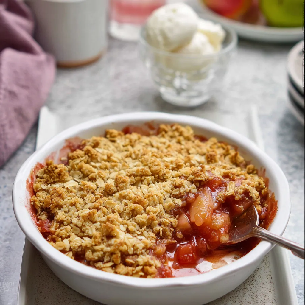 Easy Rhubarb Crisp