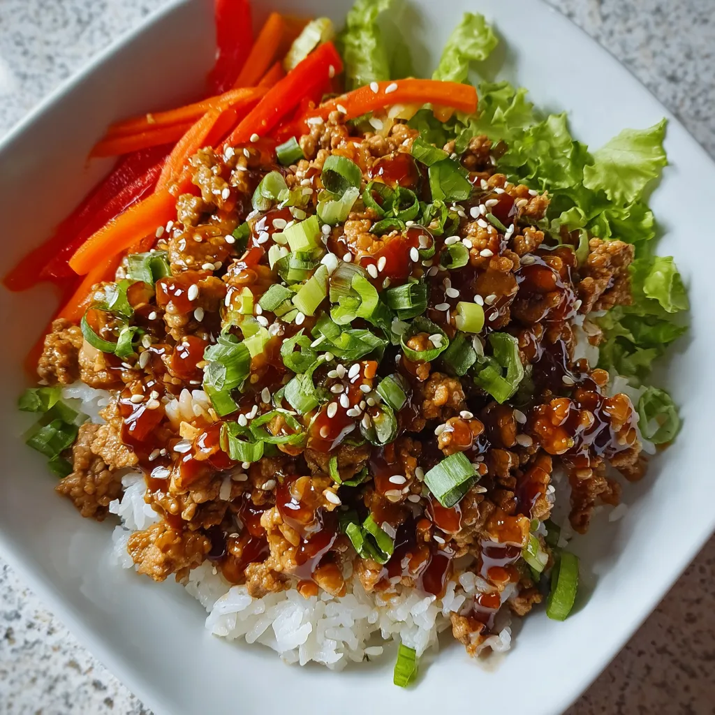 Ground Turkey Teriyaki Bowl Easy