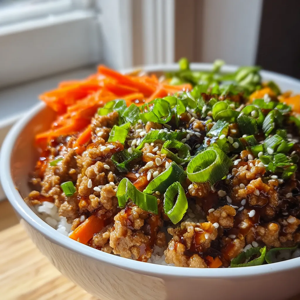 Ground Turkey Teriyaki Rice Bowl