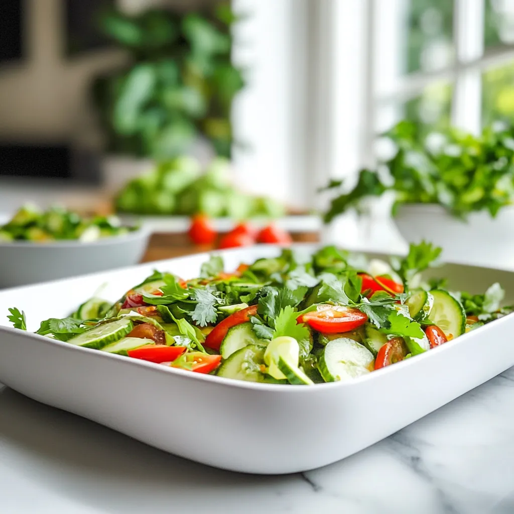 Keto Cucumber Salad Vinegar
