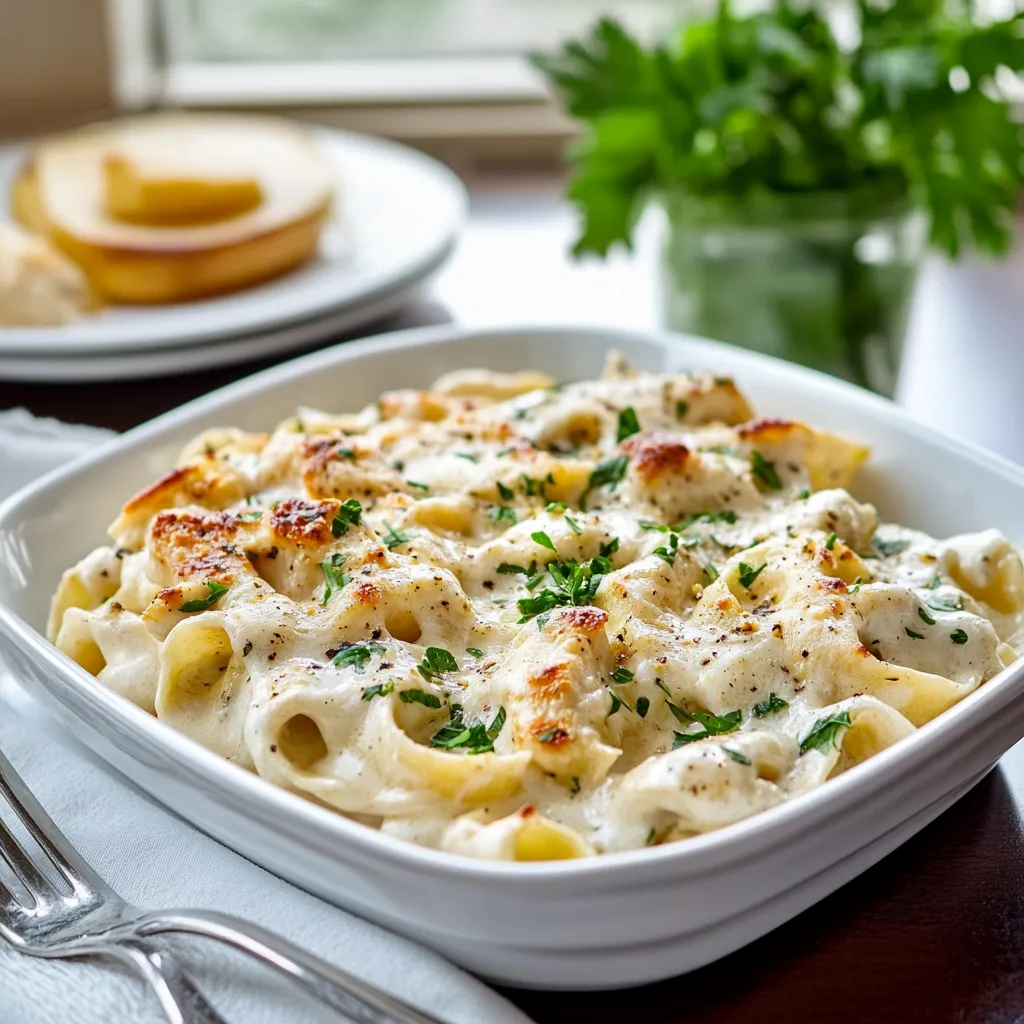 Low Calorie Chicken Alfredo