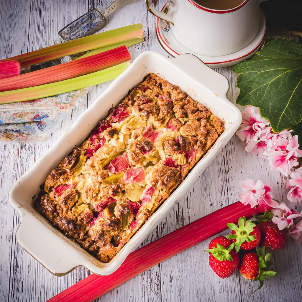 Rhubarb Breakfast Cake Healthy