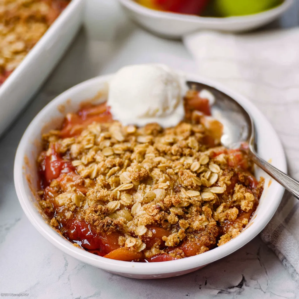 Strawberry Rhubarb Crisp Easy