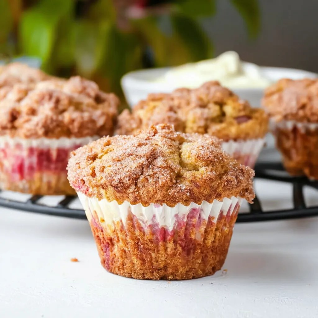 Strawberry Rhubarb Muffins Greek Yogurt