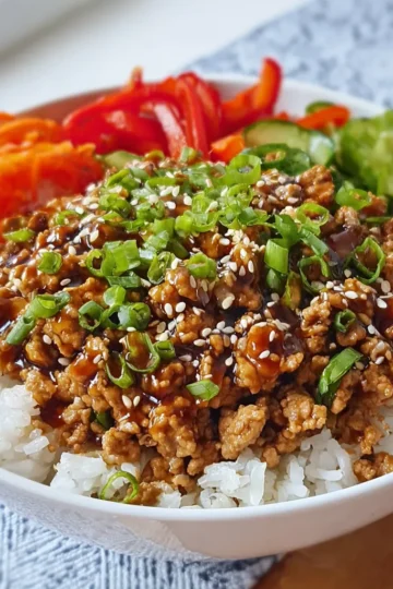 Teriyaki Ground Turkey Bowl