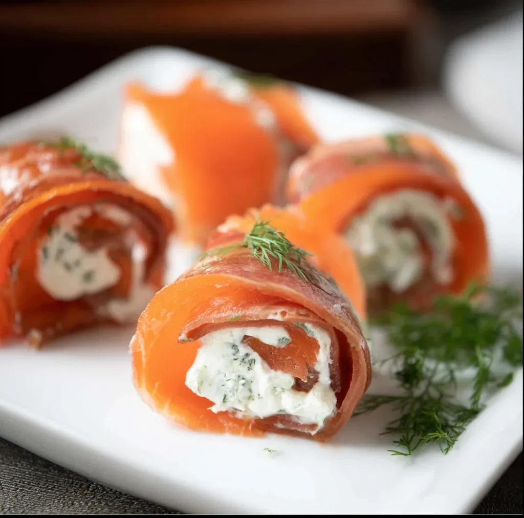 Carnivore Smoked Salmon Roll Ups Cream Cheeses