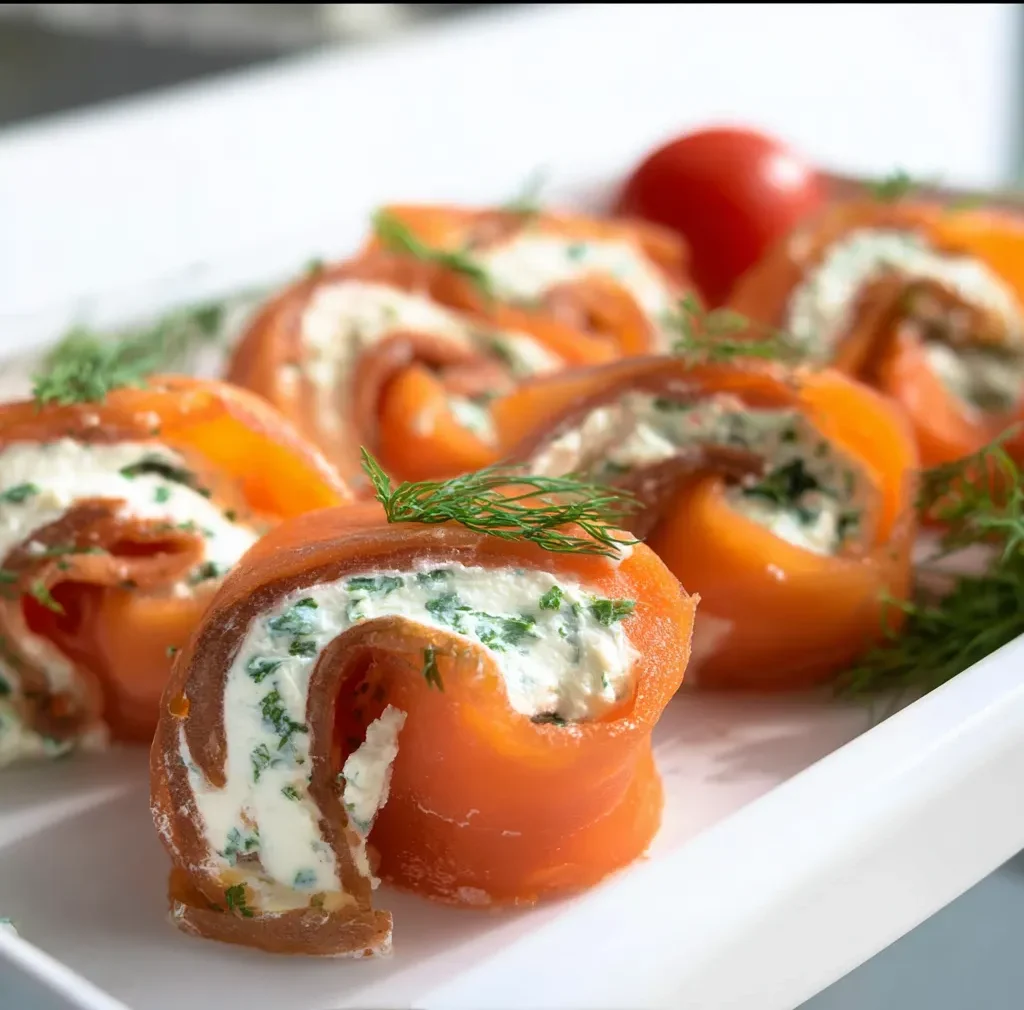 Carnivore Smoked Salmon and Cream Cheese Roll Ups