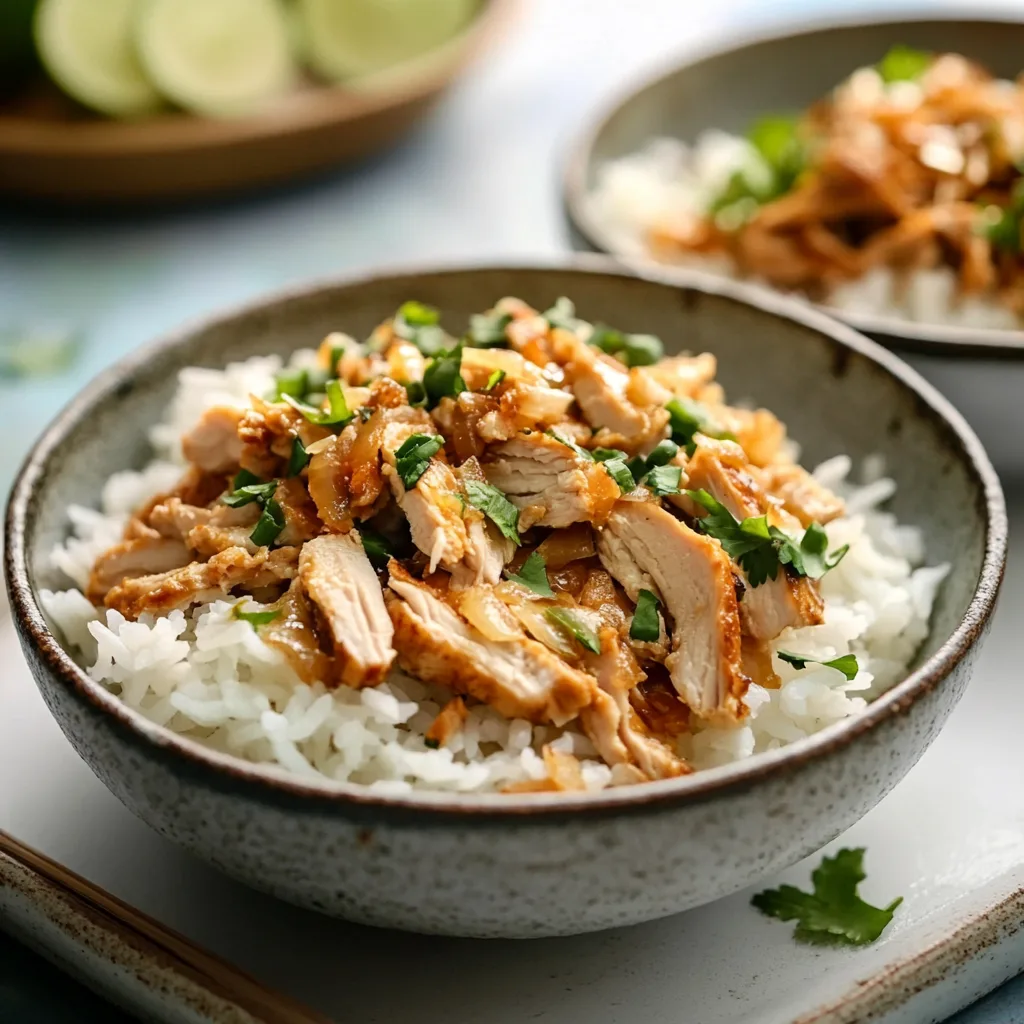 Coconut Chicken Rice Bowl Recipe