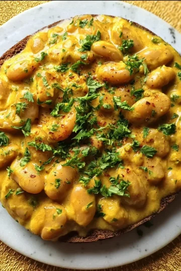 Creamy Curried Butter Beans