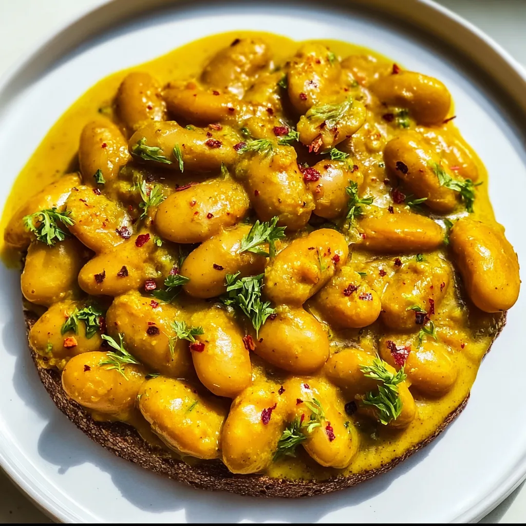 Creamy Curried Butter Beans