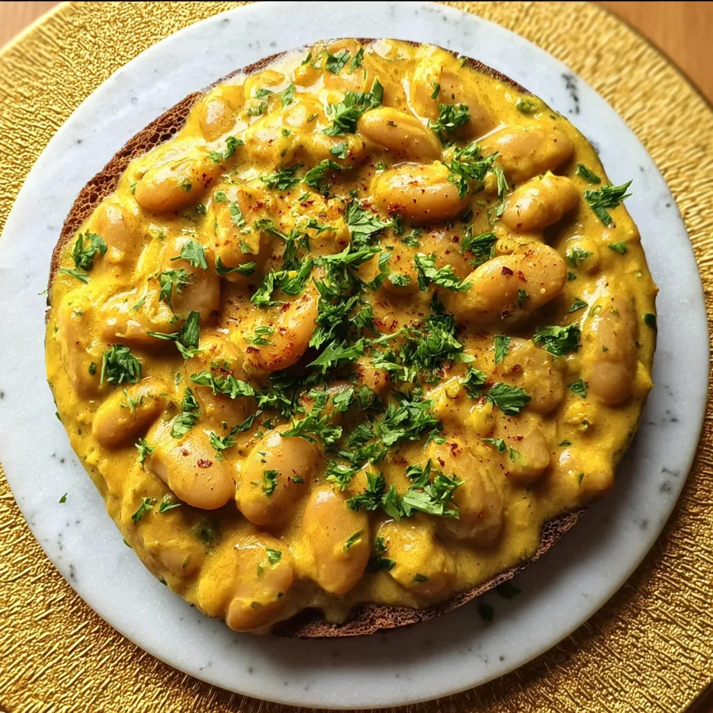 Creamy Curried Butter Beans