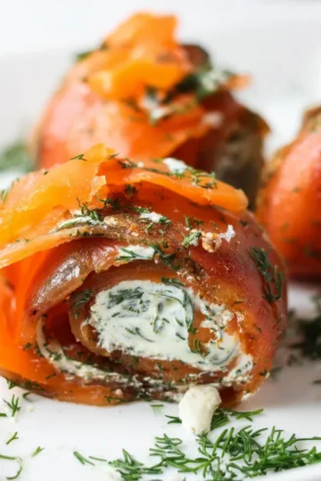 Easy Carnivore Smoked Salmon Roll Ups