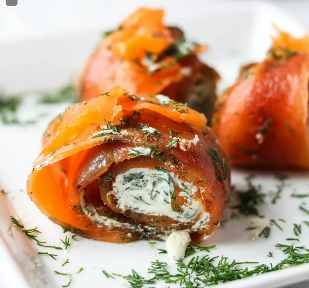 Easy Carnivore Smoked Salmon Roll Ups