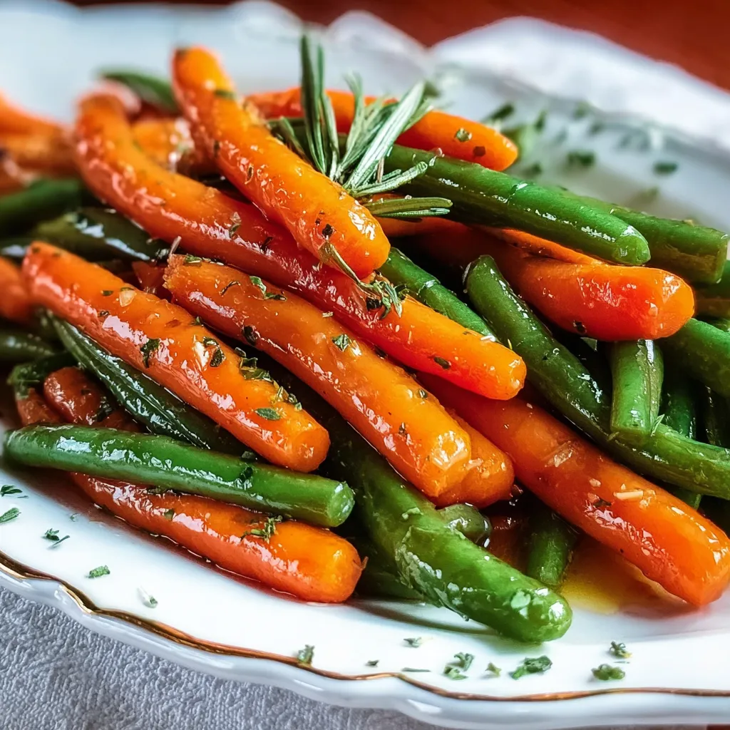 Honey Glazed Carrots and Green Beans Recipes