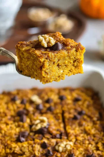Pumpkin Baked Oatmeal Healthy